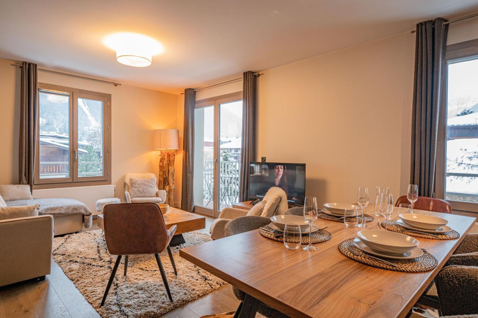 Perle Blanche - Brand New 2 Bedroom Apartment Perfectly Located Chamonix Esterno foto